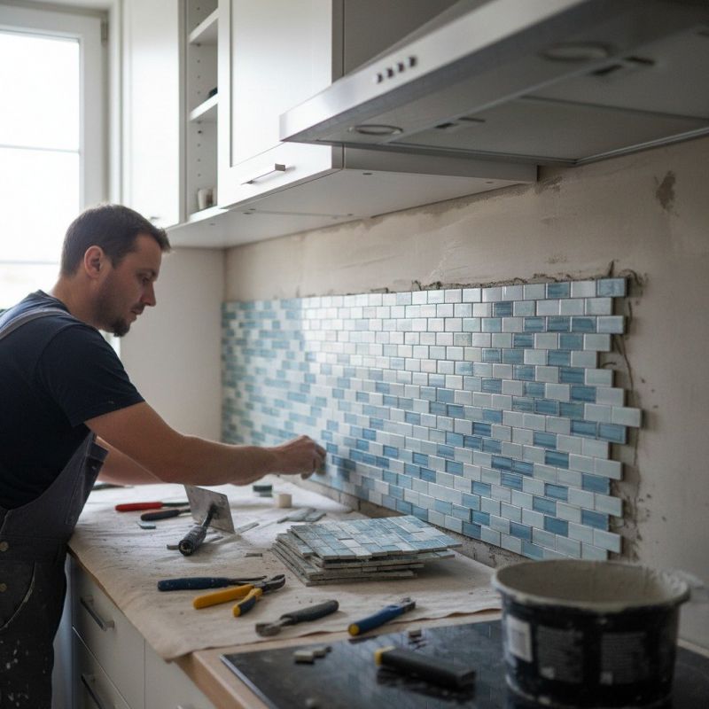 Kitchen Tile Backsplash Installation